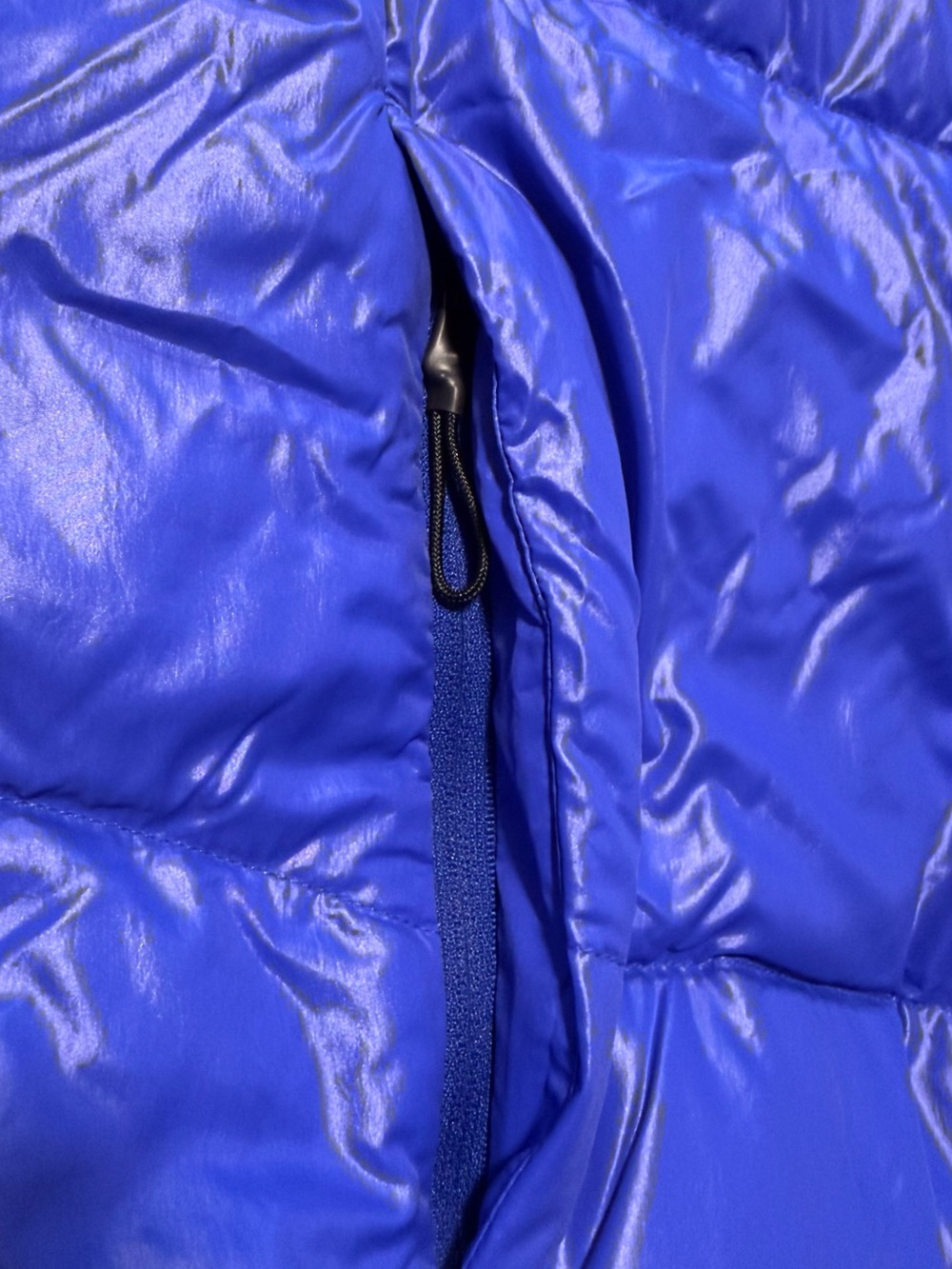 adidas Blue Water-Repellent Puffer Jacket with Hood - Picture 6 of 12